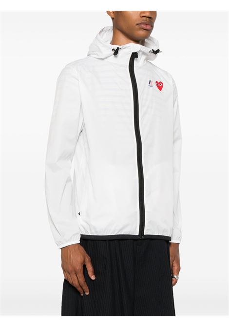 k way play unisex white COMME DES GARÇONS PLAY | AZ-J501-0513